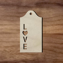Load image into Gallery viewer, Gift Tag - Love #7/2&quot;-12&quot;
